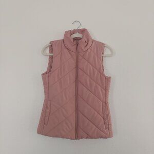 New York & Company Women's Puffer Vest Pink Size xs
